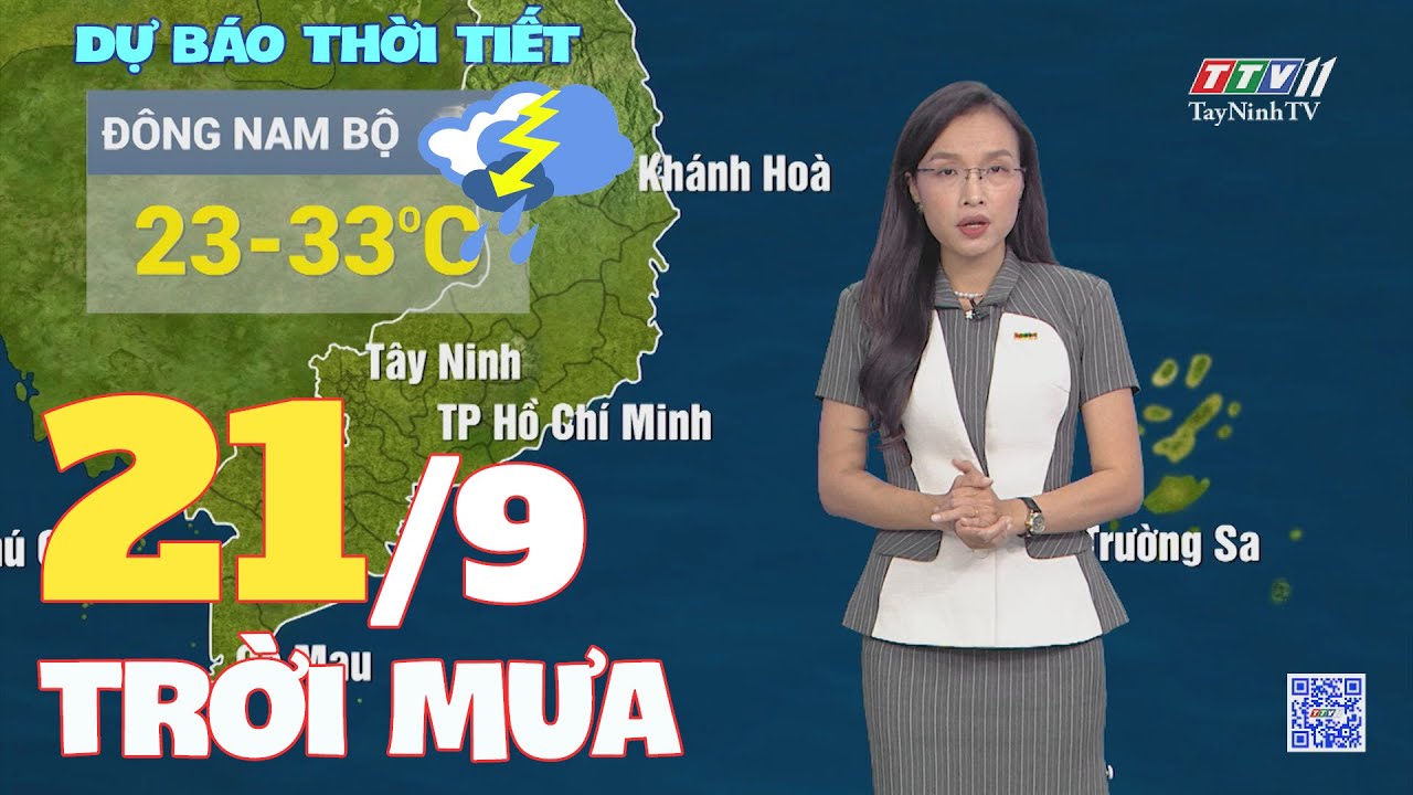 Bản tin thời tiết 21-9-2024 | TayNinhTVENT